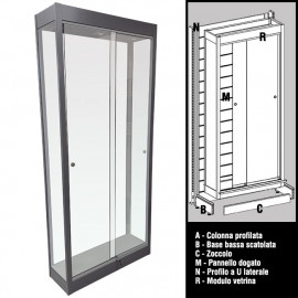 MODULO VETRINA PER SCAFFALI TREND